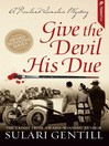 Cover image for Give the Devil His Due
